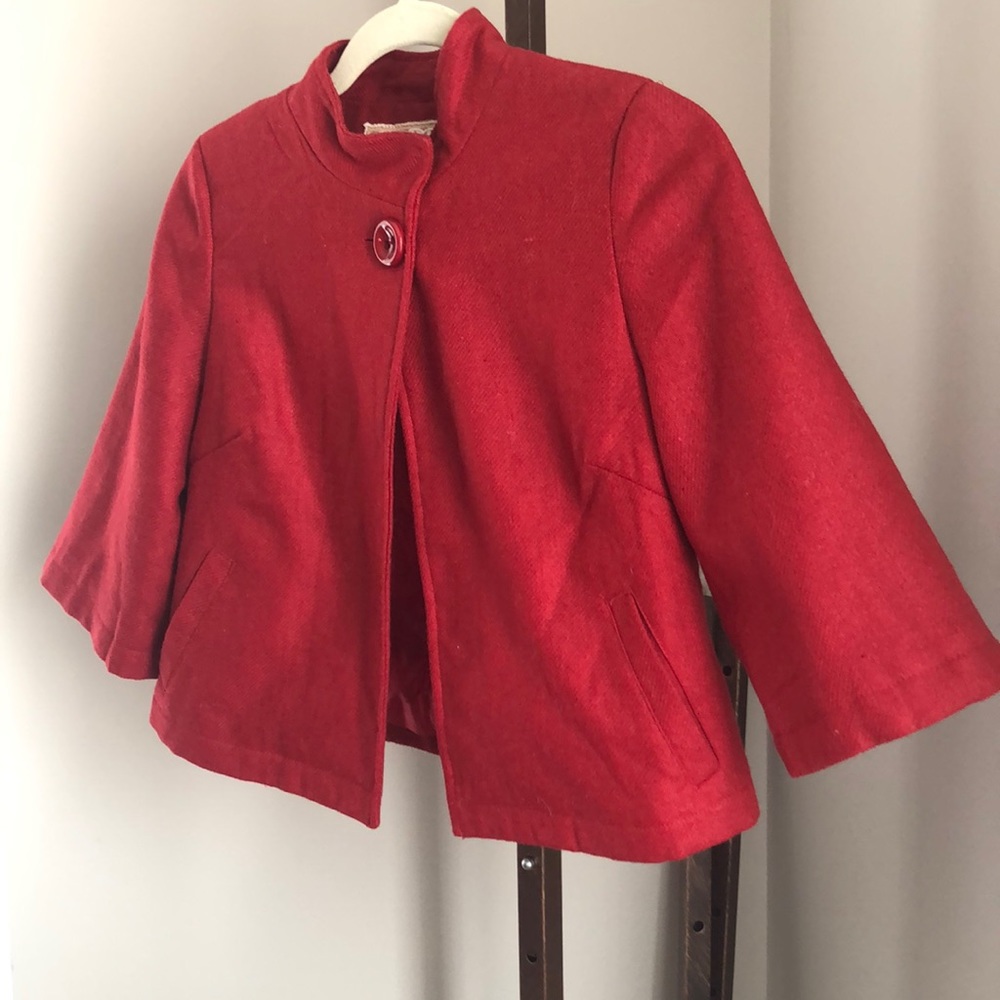 Cropped single button blazer - Picture 2 of 5